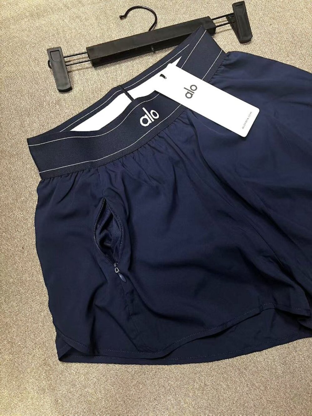 Brand new Alo High Waist Match Point Shorts in Navy a hot favorite🔥 - Picture 7 of 12